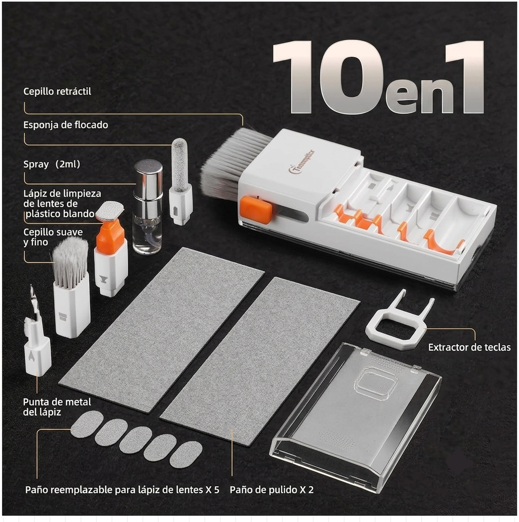 Kit de limpieza 10 en 1